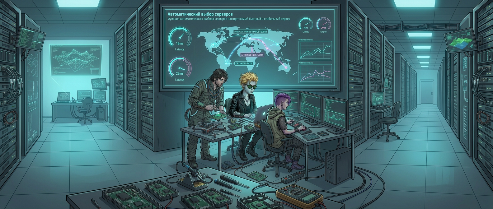 Automatic server selection